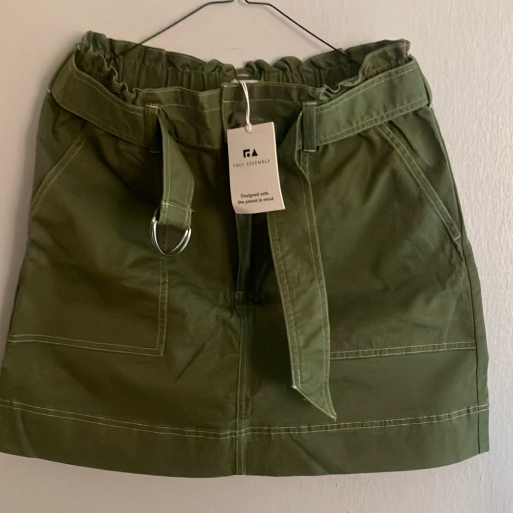Olive Green Skirt Set by